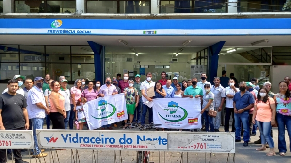 Mobilizações por todo o estado de MG pela reestruturação do atendimento do INSS