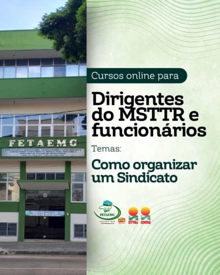 Fetaemg inicia formação online para lideranças sindicais