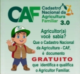 O Cadastro da Agricultura Familiar (CAF) é o principal instrumento de reconhecimento do agricultor e da agricultora familiar às políticas públicas.
