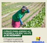 O PRAZO PARA ADESÃO AO DESENROLA RURAL VAI ATÉ 31 DE DEZEMBRO!!