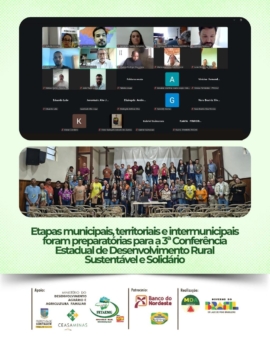 Etapas municipais, territoriais e intermunicipais foram preparatórias para a 3ª Conferência Estadual de Desenvolvimento Rural Sustentável e Solidário.
