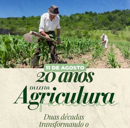 A Lei nº 11.326 reconheceu, pela primeira vez, quem produz a maior parte da comida que chega à mesa dos brasileiros.