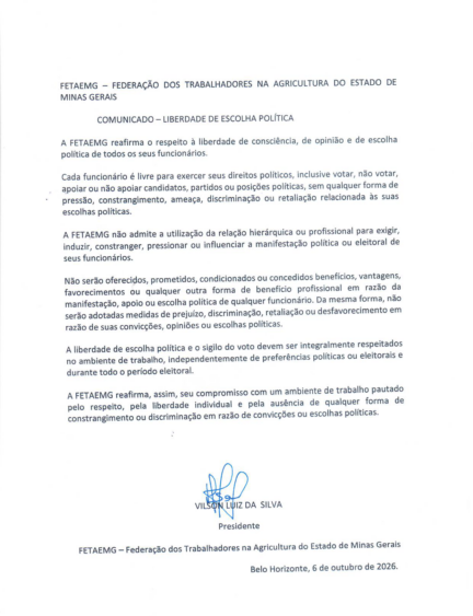 Comunicado!